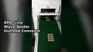 Μηχανή συναρμολόγησης γραμμής εμβάπτισης Μεταφορικός ιμάντας μεταφοράς κύματος συγκόλλησης Μεταφορέας εξόδου