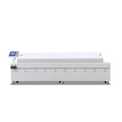 Μηχανή συγκόλλησης SMT Reflow 8 ζωνών με έλεγχο PLC οθόνης αφής