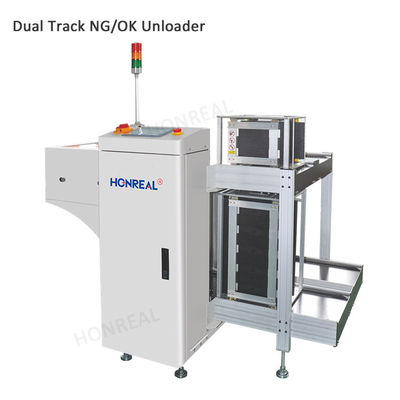 Ηλεκτρονική μηχανή SMT Automatic Dual Rails Multi Magazine NG OK Unloader Κατασκευή για γραμμή συναρμολόγησης PCB
