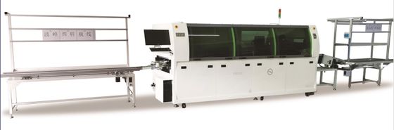 380V 60Hz SMT Mini αυτόματο διπλό κύμα PCB μέσω τρύπας μηχανή συγκόλλησης κυμάτων ακριβείας χωρίς μόλυβδο με έλεγχο οθόνης αφής PLC